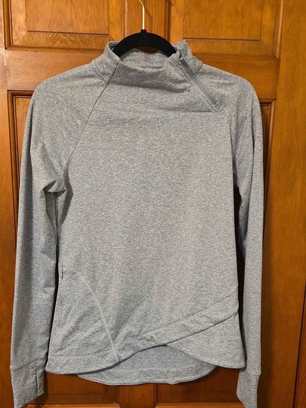 Women's Activewear Top in Heather Grey Size M
